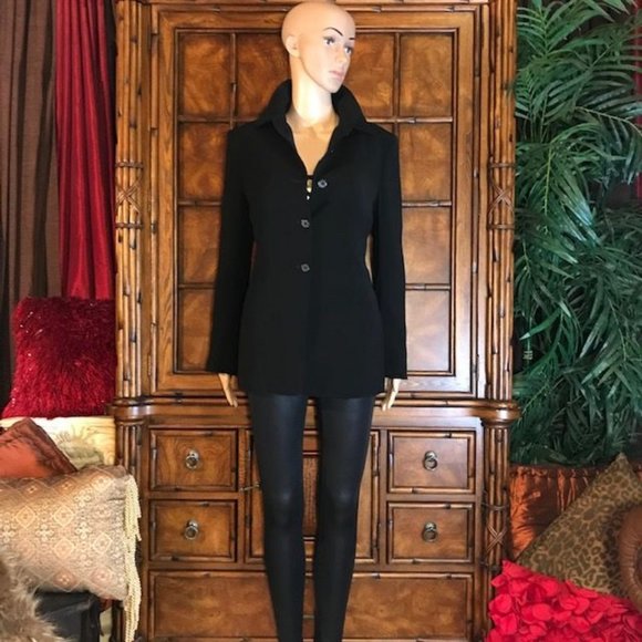 NWOT Kasper Lace-up Sleeve Microfiber Jacket - Picture 3 of 12